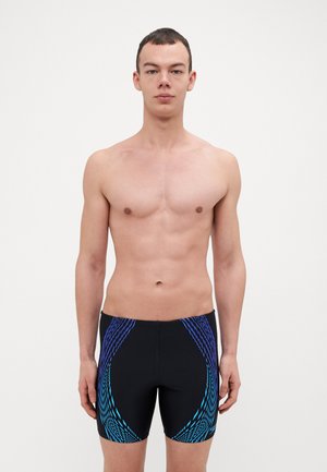Speedo DUO LOGO MID JAM - Swimming trunks - black/pop/picton