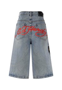 Ed Hardy PANTHER CRAWL  - Shorts di jeans - bleach