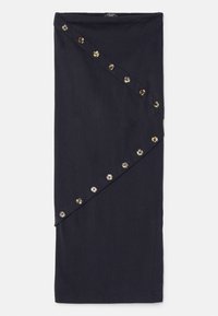 SKIRT WITH MULTI BUTTON CLOSURE - Maksi svārki - black