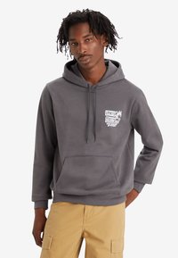 Levi's® - STANDARD GRAPHIC HOODIE - Džemperis ar kapuci - space cowboy andesite ash Miniatūras attēls 1