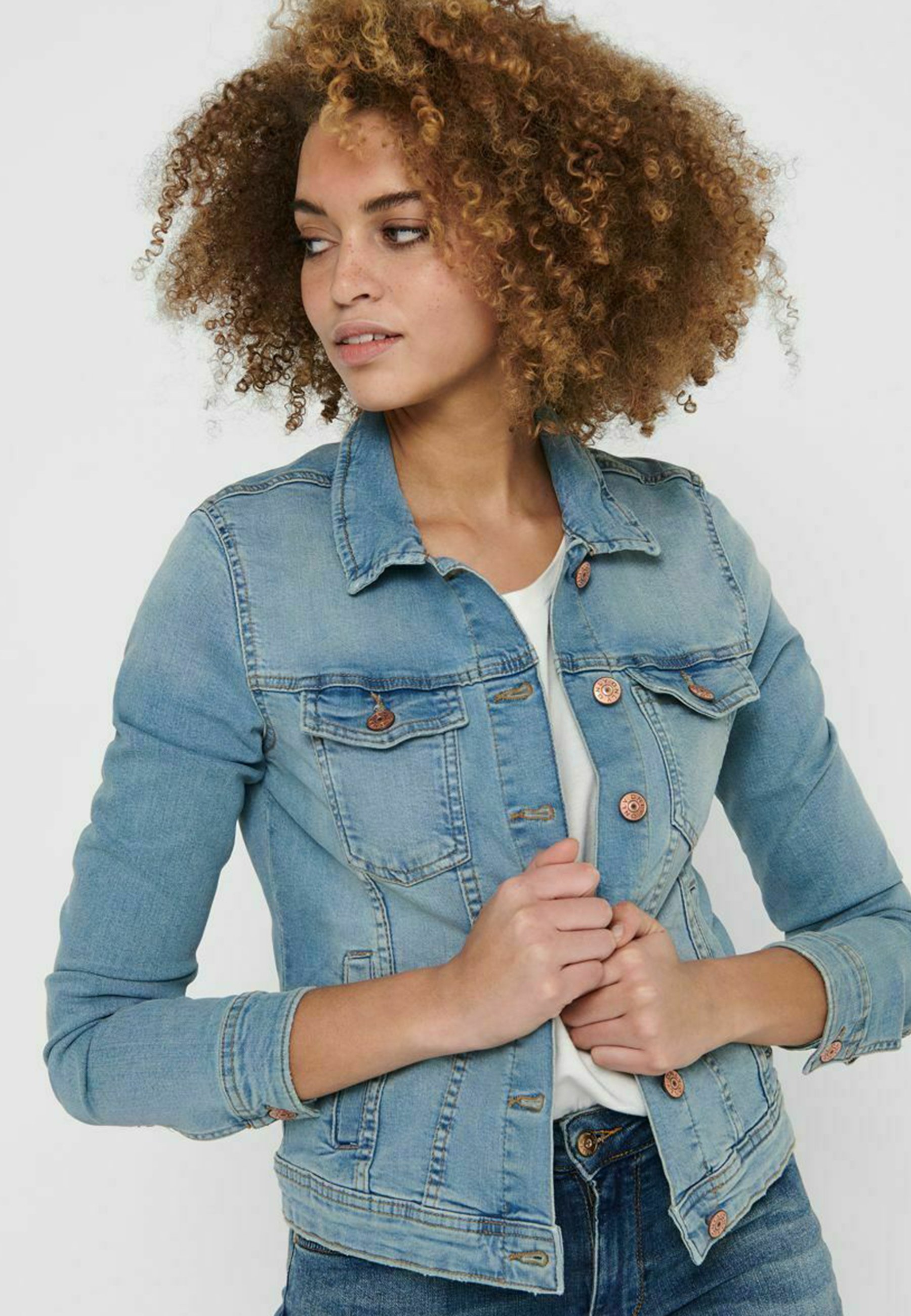 TALL - Denim jacket - light blue denim 