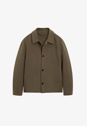Massimo Dutti BUTTONED SHIRT COLLAR WITH SIDE POCKETS - Let jakke / Sommerjakker - green
