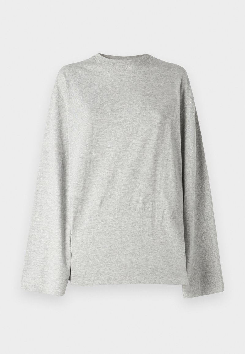 Ellesse - Tee Shirt Oversize Manche Longues Col Zippé Janeti Gris Chiné