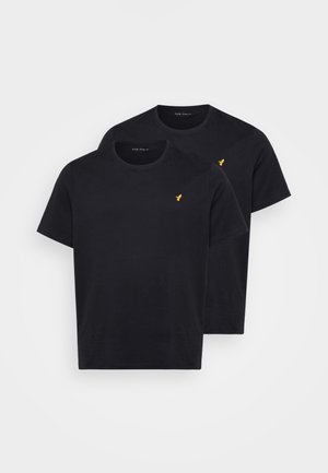 Pier One by Zalando 2 PACK - T-shirts basic - black