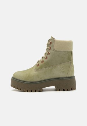 STONE STREET BOOT 6 INCH - Gležnjače s vezicama - light green