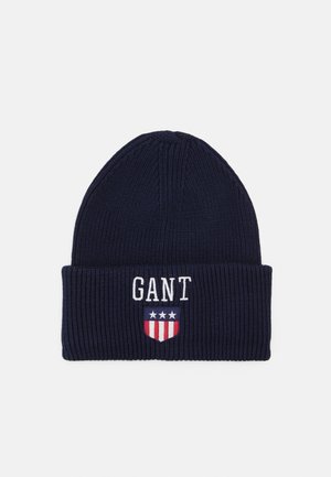 UNISEX RETRO SHIELD BEANIE - Berretto - evening blue
