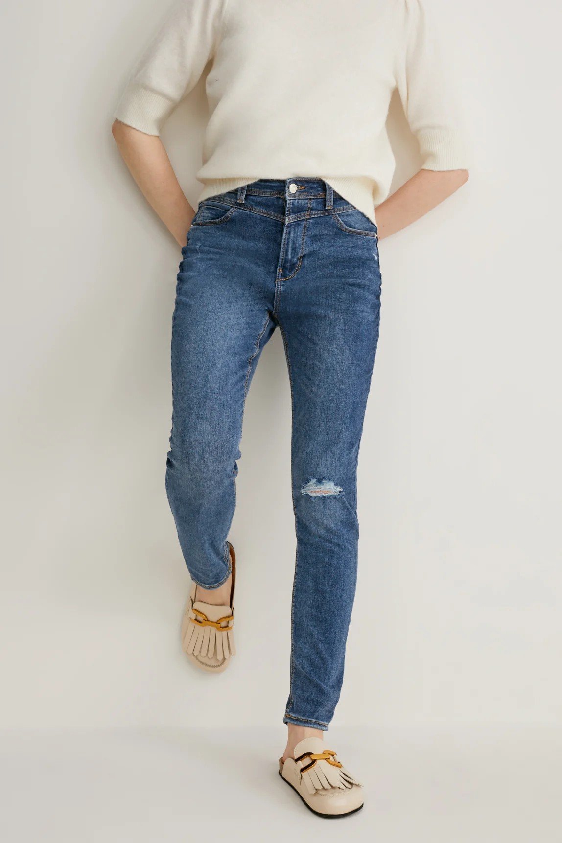 C\u0026A Jeans Skinny Fit - denim/blue/blue - Zalando.de