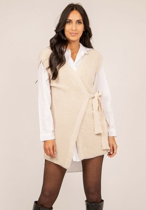 LONG SANS MANCHES KLAIRE - Veste sans manches - beige