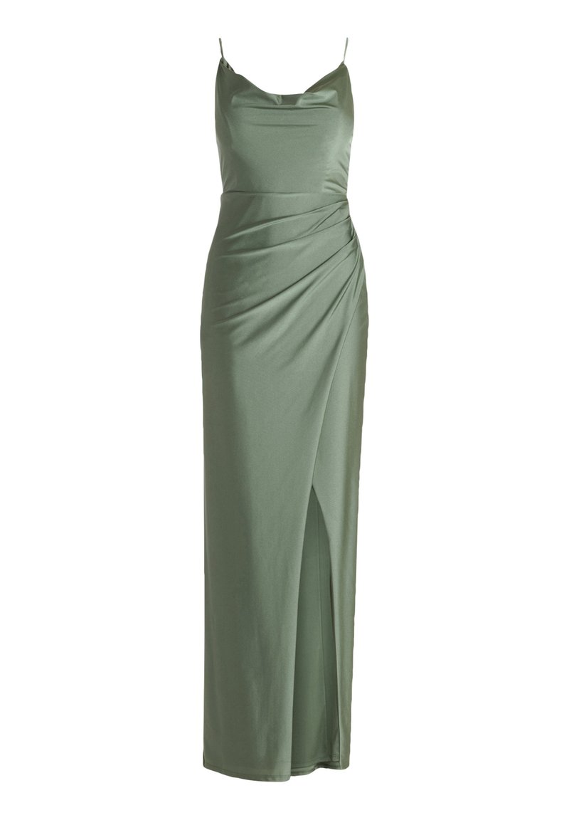 princess polly long green dress Hold The Moment Cowl Satin Mini Dress - Green