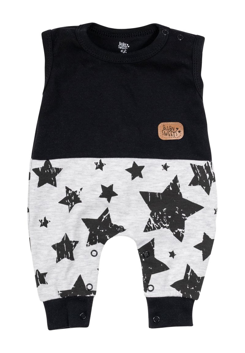 Kinder Jumpsuits & Playsuits | Baby Sweets SET + HALSTUCH LIEBLINGSSTÜCKE STERNE Jumpsuit schwarz grau/schwarz - LL76163 Kinder Jumpsuits & Playsuits | Baby Sweets SET + HALSTUCH LIEBLINGSSTÜCKE STERNE Jumpsuit schwarz grau/schwarz - LL76163