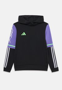 adidas Performance F50 HOODIE YOUTH UNISEX - Bluză de molton - black/purple
