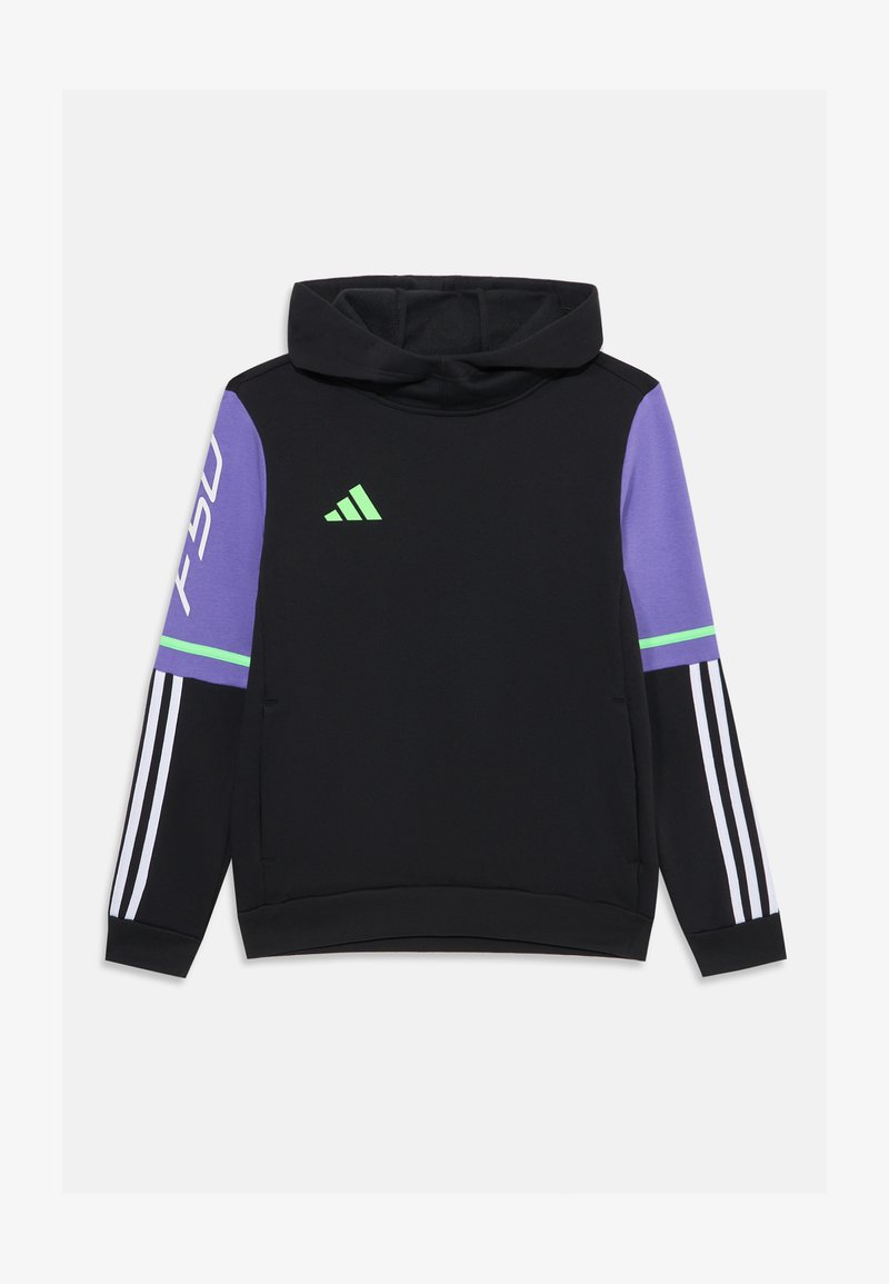 adidas Performance F50 HOODIE YOUTH UNISEX - Sweatshirt - black/purple