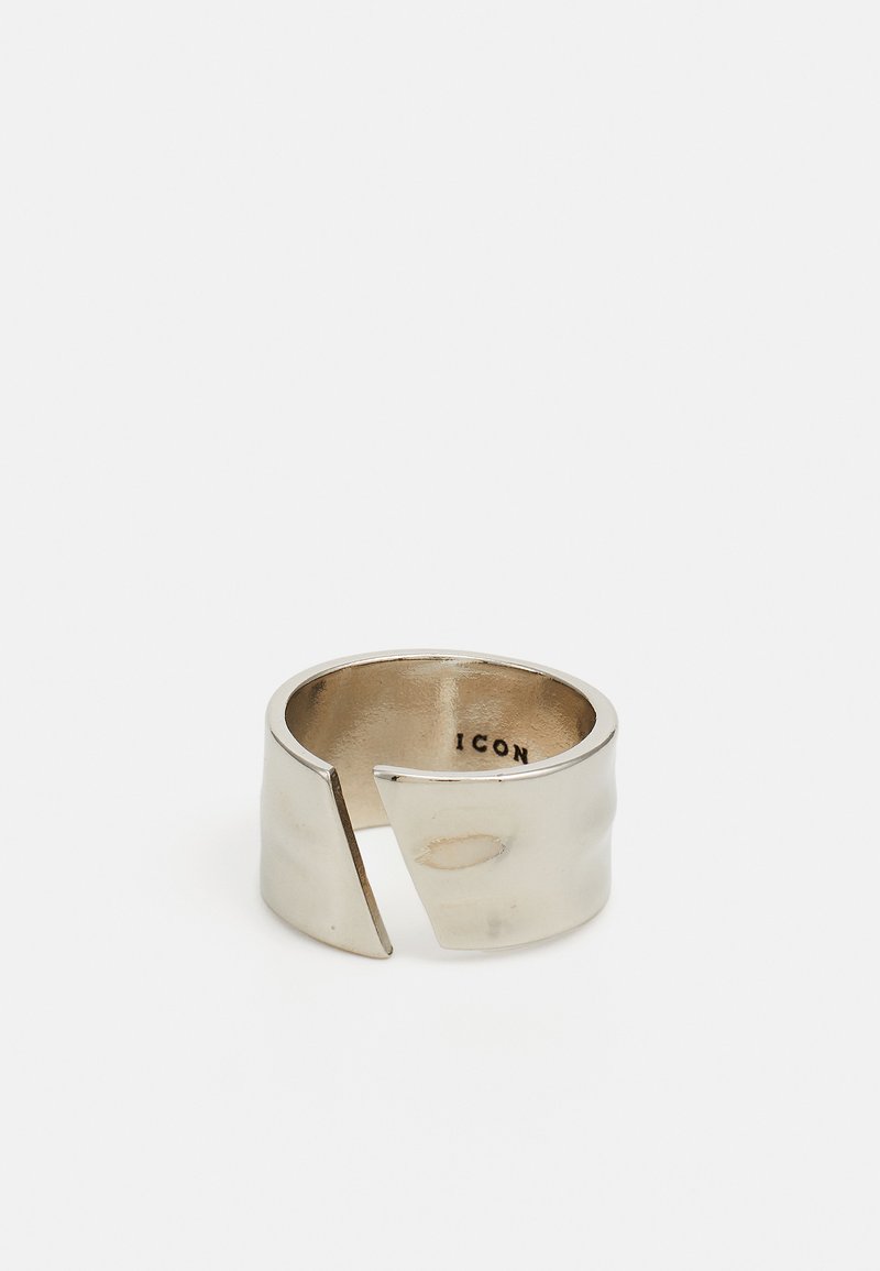 Icon Brand - TEXTURED ADJUSTABLE - Ring - silver-coloured, Vergroten