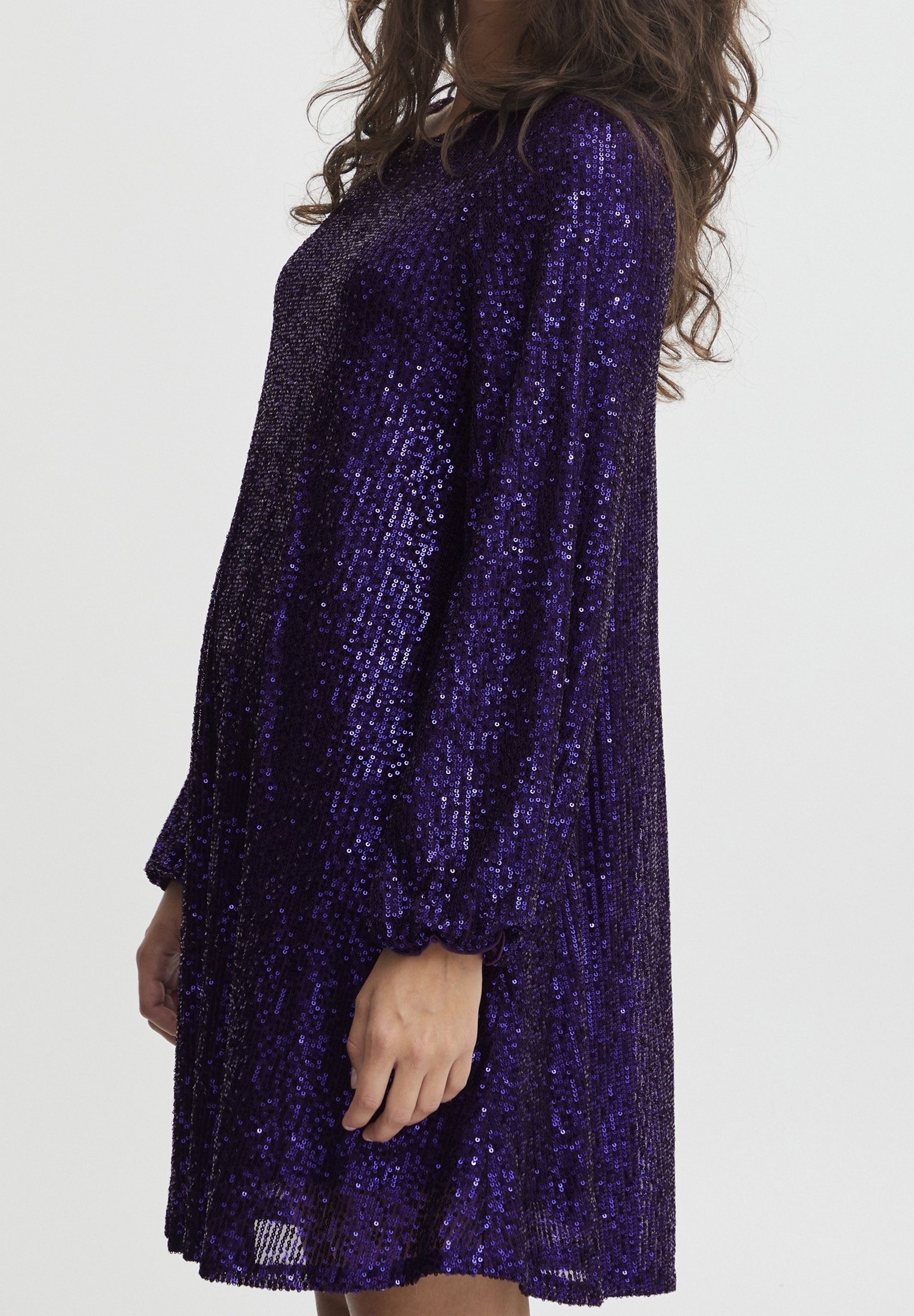 purple glitter dress h&m Crystal Strap Sequin Mini Dress 2 main image 0