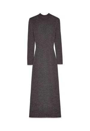 GLITTER POLO - Gebreide jurk - dark plum