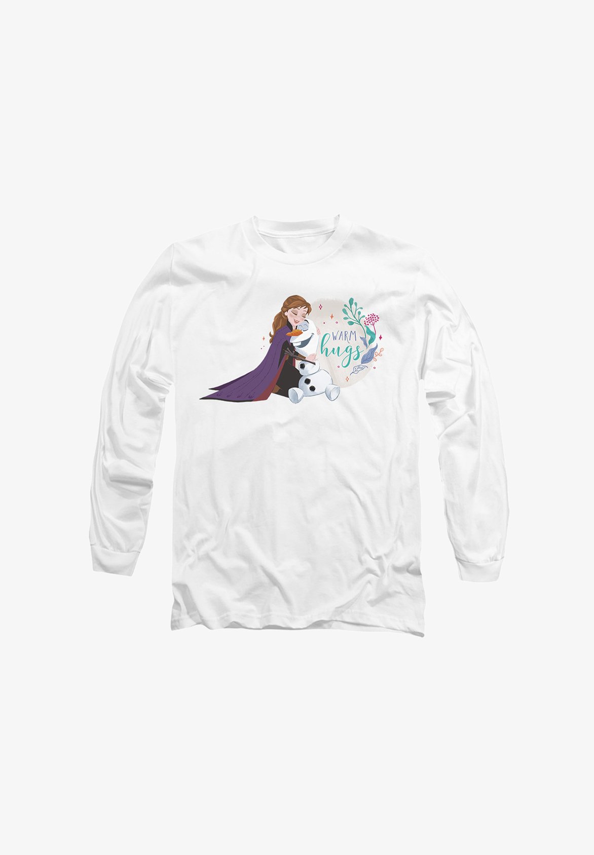 Disney FROZEN ANNA AND OLAF LIKE WARM HUGS Langarmshirt white