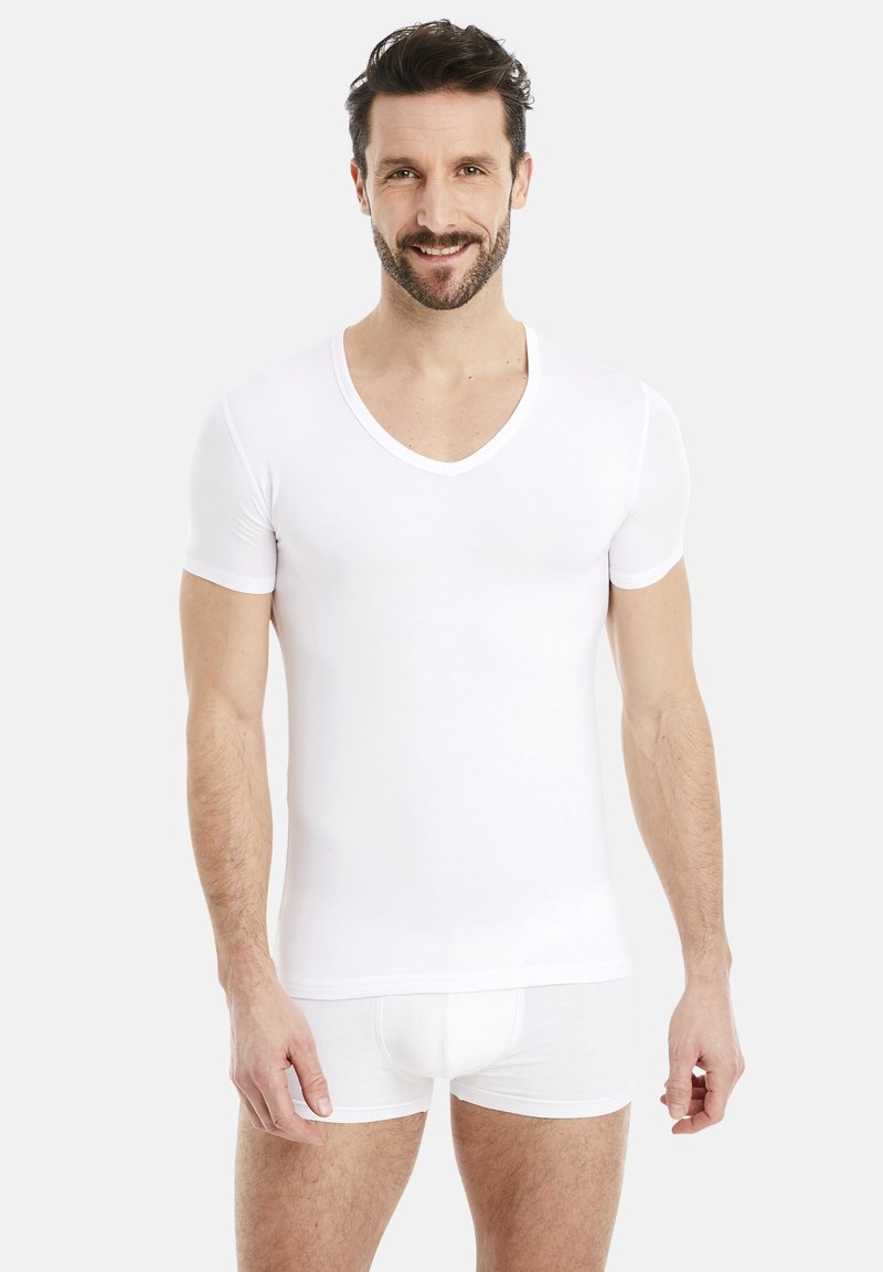 FINN Design KURZARM VAUSSCHNITT Unterhemd/shirt weiß Zalando.de