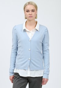 INFLUENCER V-NECK WITH PUFFED SLEEVES - Strickjacke - iceberg