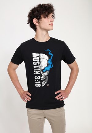 AUSTIN SKULL - Triko s potiskem - black