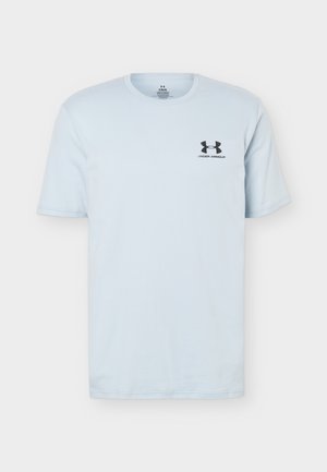 Under Armour, LEFT CHEST LOGO - Βασικό μπλουζάκι - blue fog/black