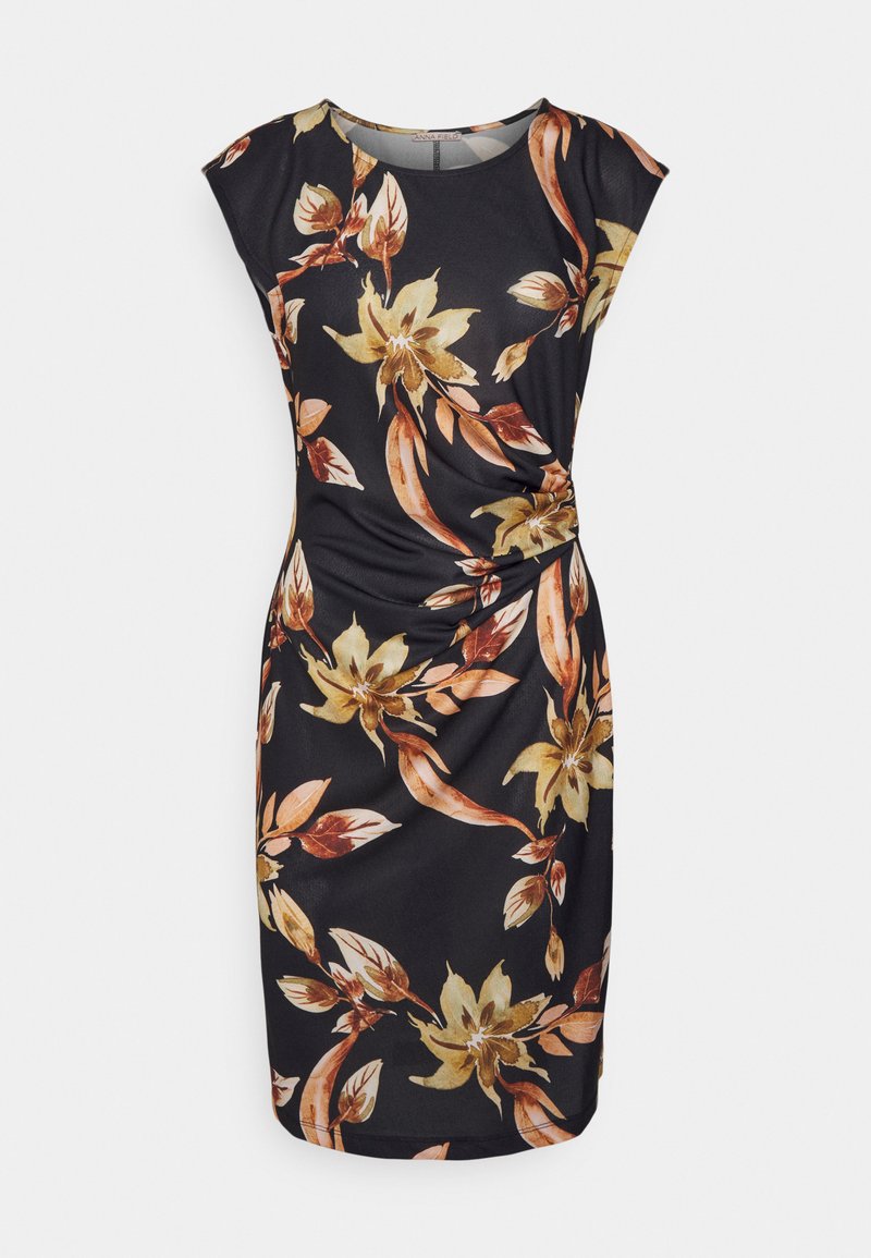 Anna Field Vestido de malha - black/brown
