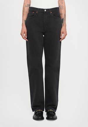 Relaxed fit jeans - washed black