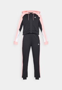 adidas Sportswear BOLDBLOCK TRACKSUIT - Tuta - black/semi pink spark