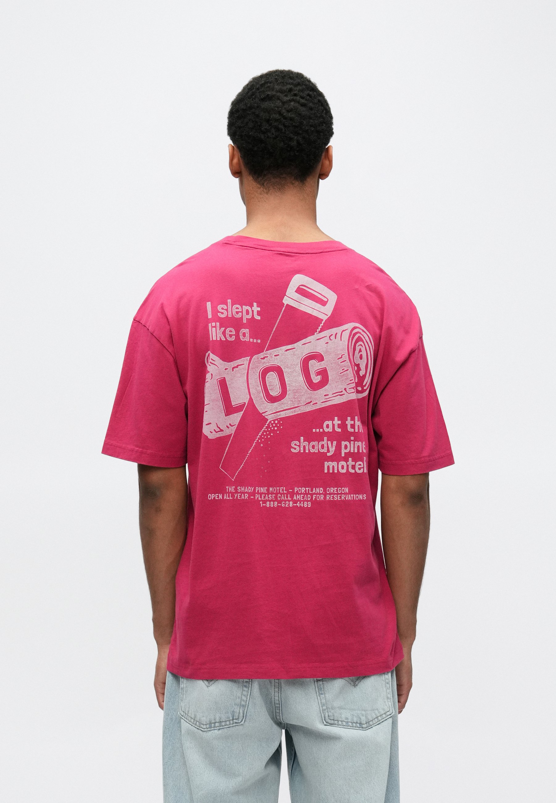 Hollister Co. BAGGY CITY - Print T-shirt - red - Zalando.ie