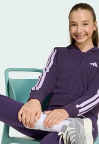 adidas Performance ESSENTIALS FULL - Mikina so zipsom - aurora plum   powder plum