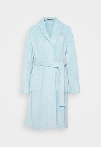 SO SOFT SHAWL COLLAR SHORT ROBE - Halāts - blue