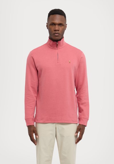 Polo Ralph Lauren ESTATE RIB QUARTER ZIP PULLOVER - Vesta - adirondack berry