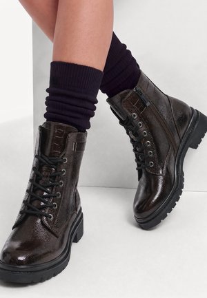 Tamaris, Botines con cordones - mocca