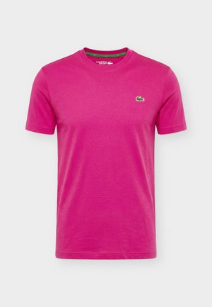 Lacoste Sport, T-shirts print - rubine red/white