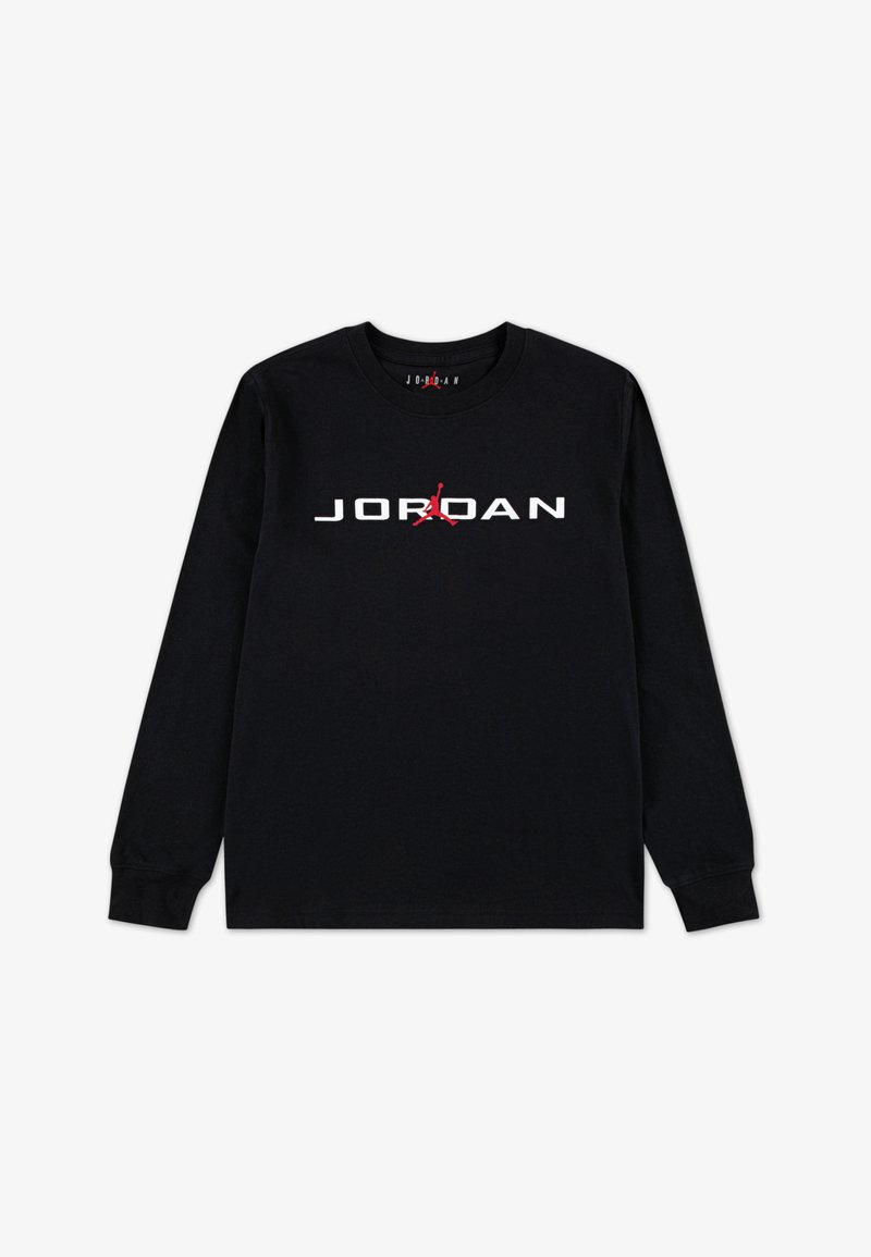 Jordan BASELINE TEE - Ilgarankovis viršutinės dalies drabužis - black