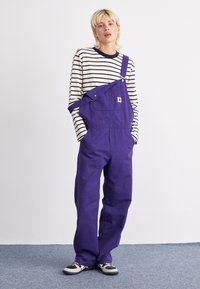 Carhartt WIP BIB OVERALL STRAIGHT - Peto - aura rinsed