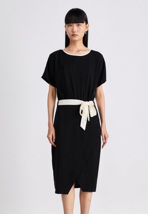 DOLMAN WRAP - Robe de soirée - black/eggshell