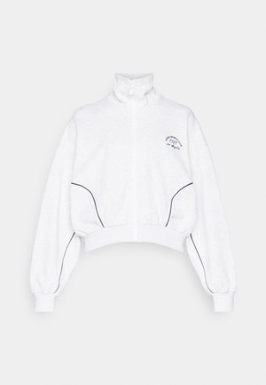 Guess NIGELLA FULL ZIP  - Zip-up sweatshirt - heather stone white