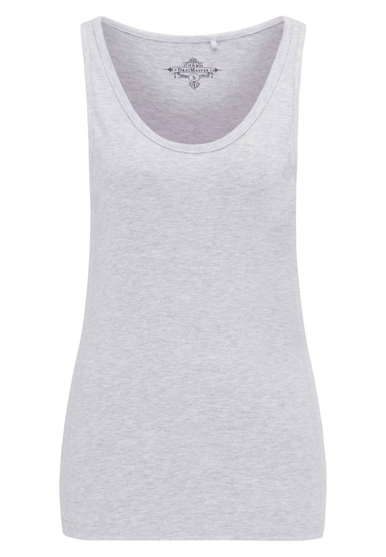 dreimaster Top grijs gemêleerd