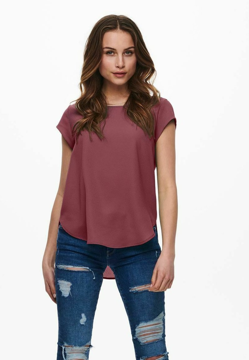 ONLY VIC S/S SOLID NOOS PTM - T-shirts basic - renaissance rose