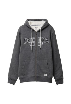 Creeks, Sweater met rits - gris foncé