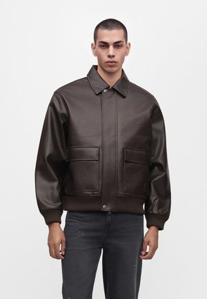 Carhartt WIP, ARIZONA JACKET - Яке от изкуствена кожа - tobacco