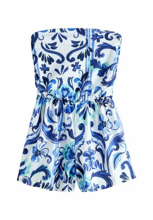 TALL FIT - BANDEAU - Jumpsuit - blue/white