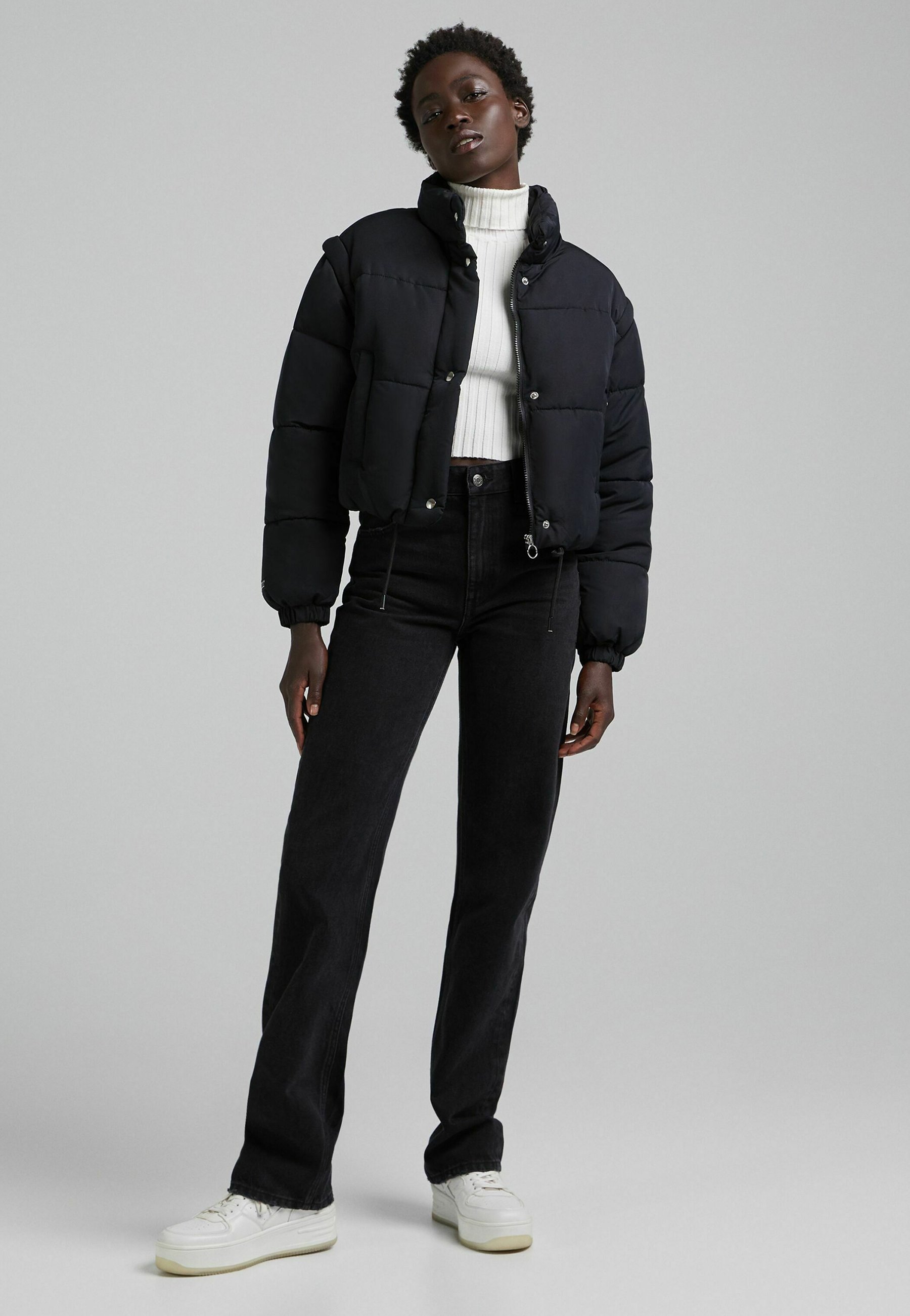 Bershka PUFFY - Giacca invernale - black/nero - Zalando.it