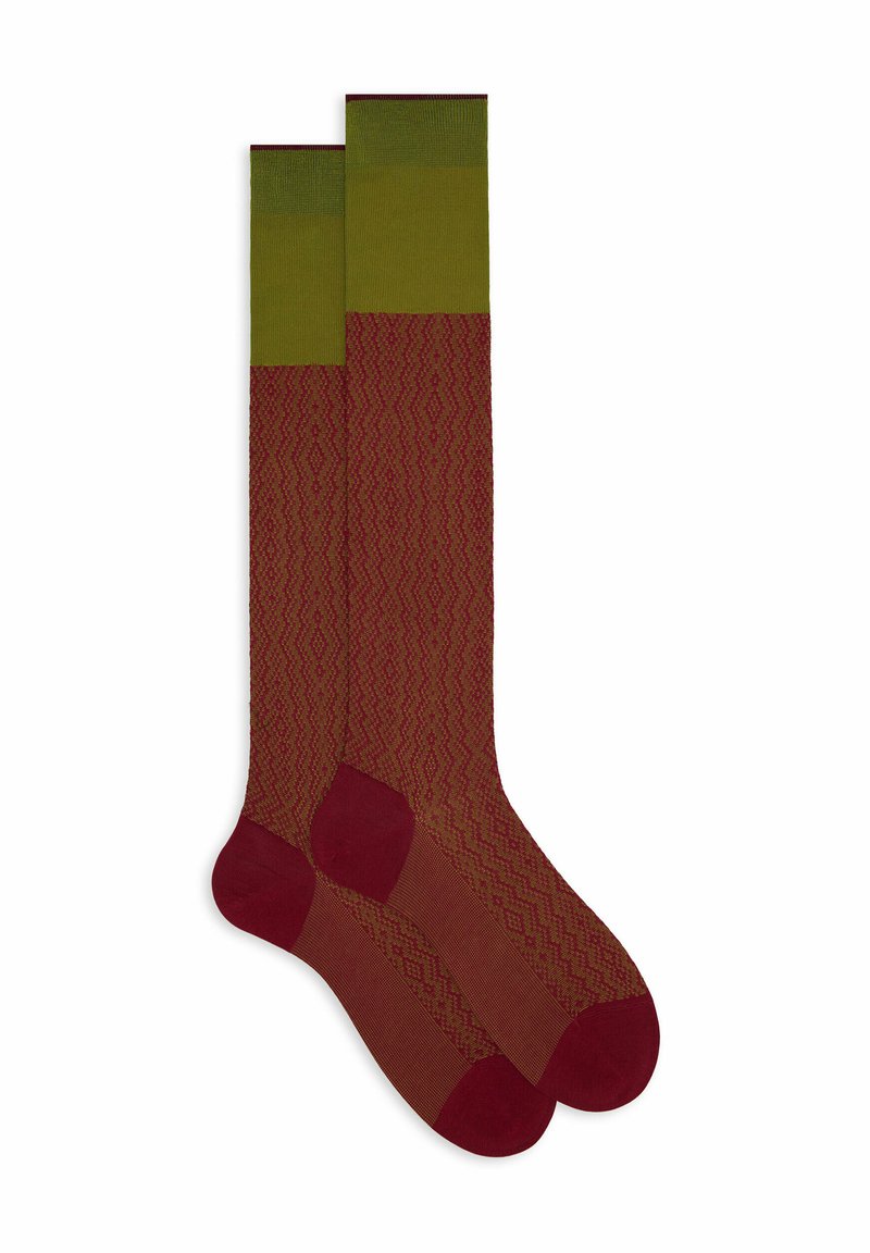 Gallo VERTICAL CHEVRON MOTIF - Socks - carminio