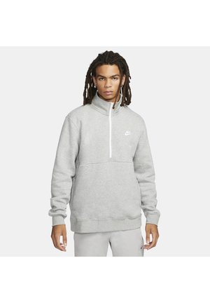 Nike Sportswear CLUB - Sweatshirt - dark grey heather white white