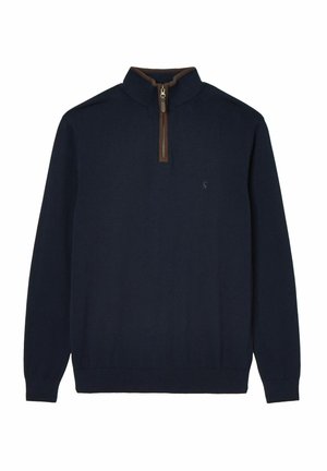 REGULAR FIT - HILLSIDE QUARTER ZIP - Svetrík - navy blue