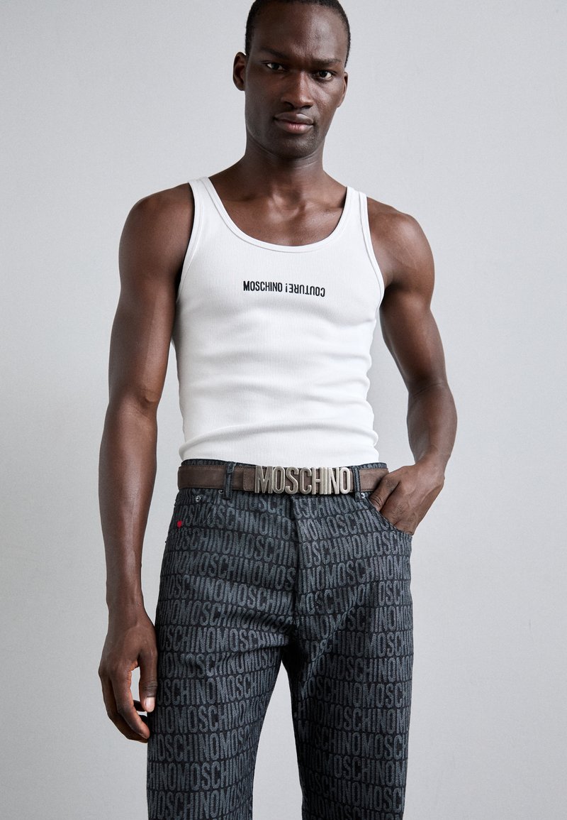 MOSCHINO CINTURA UNISEX - Ceinture - fantasia marrone