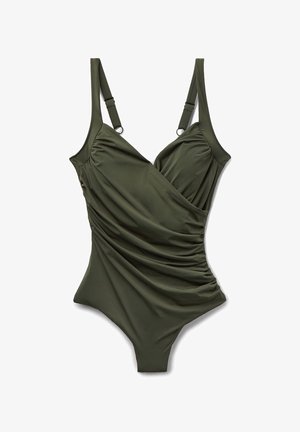 Calzedonia, ELEGANT DRAPING SHAPING - Badeanzug - green