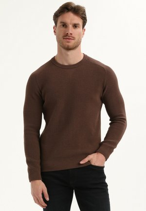 ROUND NECK - Trui - brown