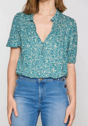 Blouse - turquoise
